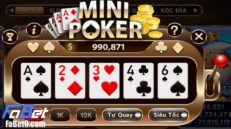 Mini Poker Fabet hấp dẫn